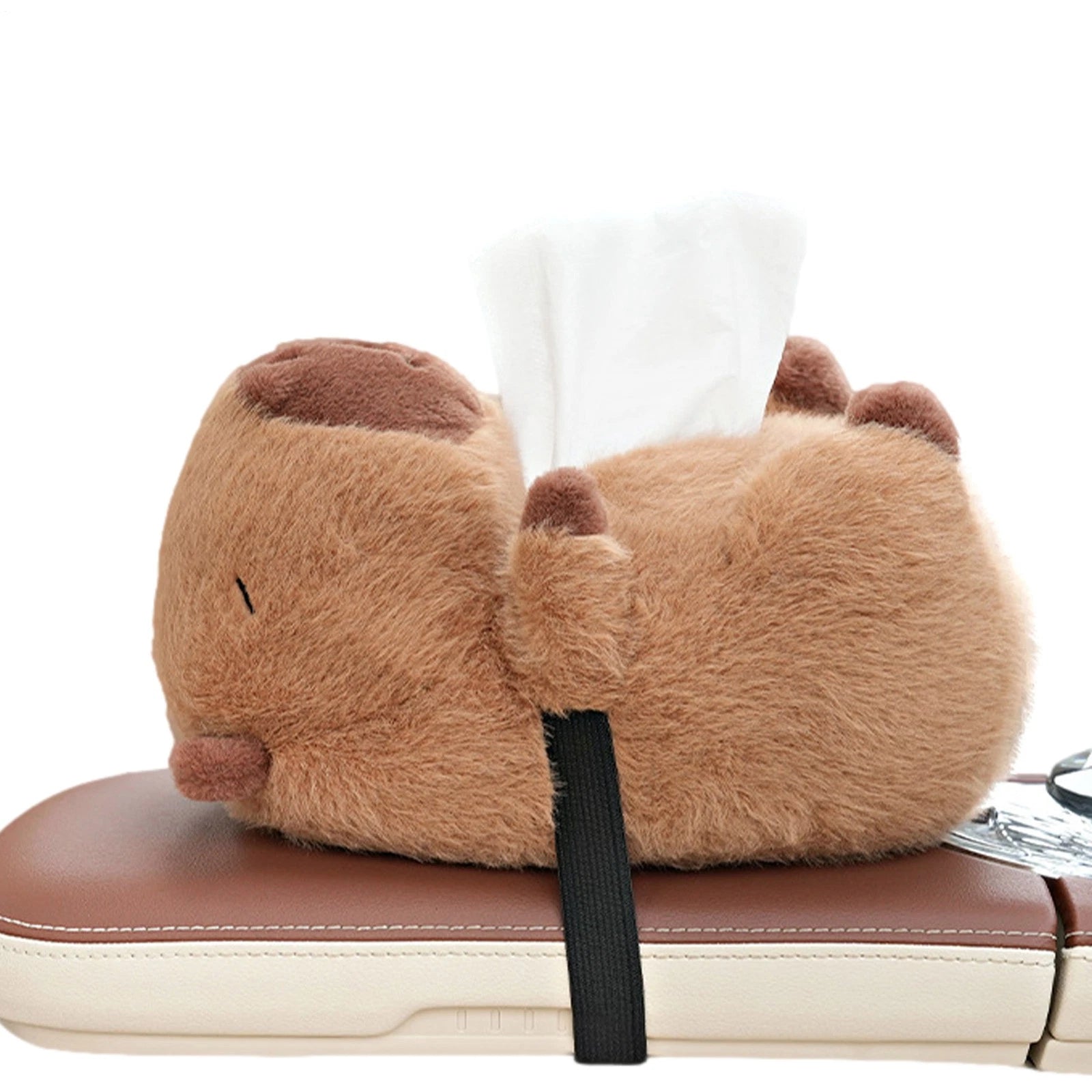 Plush Tissue Box for Car Zippered Cartoon Capybara Tissue Box for Automobile | eBay