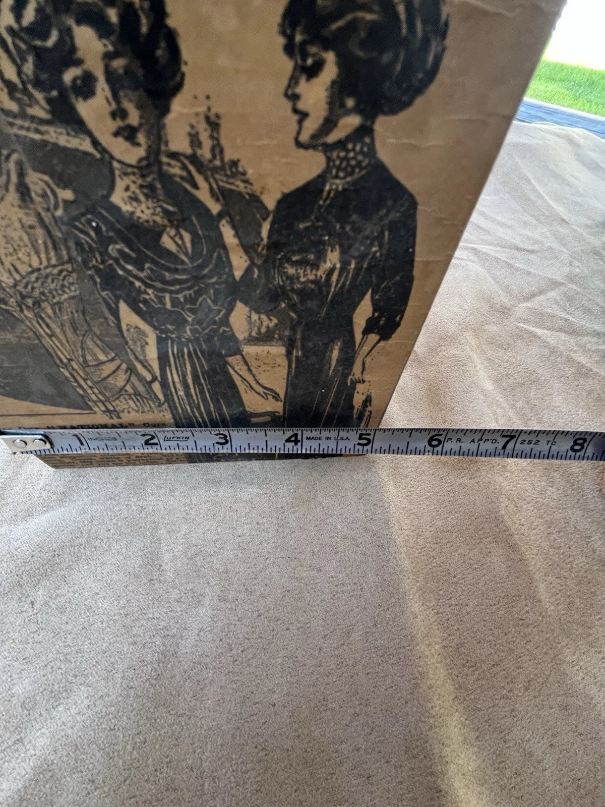 Vintage Wooden Square Box Tissue Holder Victorian Adverts Decoupage Aged Paper | eBay