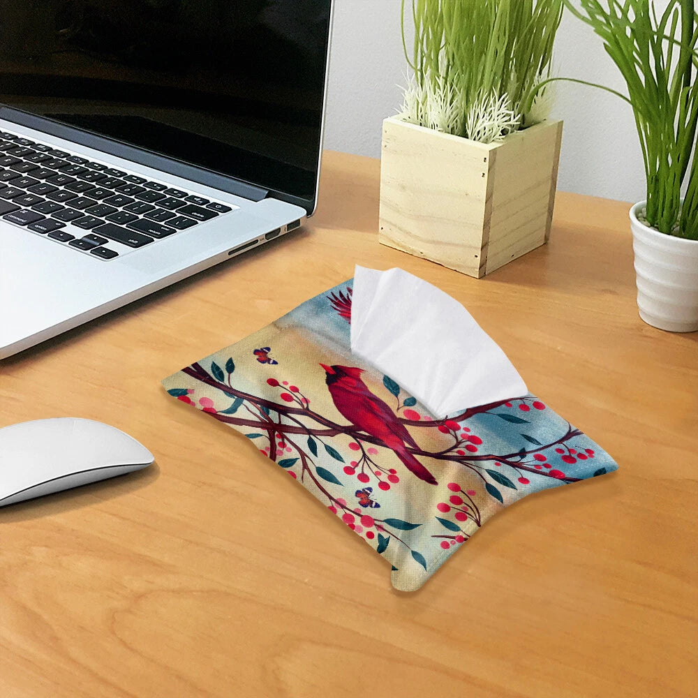 Cotton Linen Tissue Napkin Box Bag Paper Holder Pouch Cover for Home Office Car | eBay