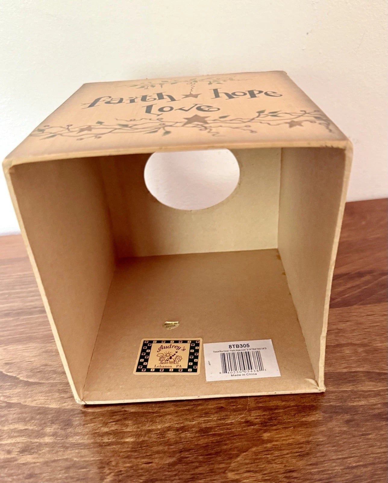 "Faith Hope Love” Tissue Box. Americana Country Themed Vine And Star Design | eBay