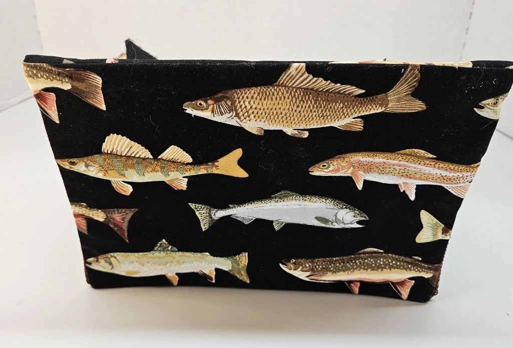 Tissue Box Cover Fishing Sofa Fish Couch Padded Cushions Ocean Theme Decor 9x5x4 | eBay