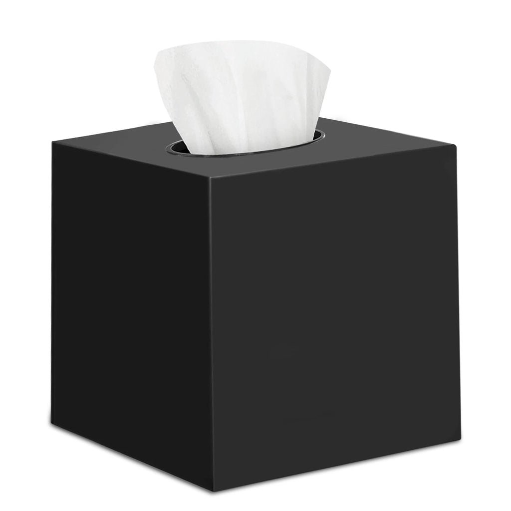 DWËLLZA Home Black Tissue Box Cover Square - Plastic Facial Tissue Box Holder... | eBay