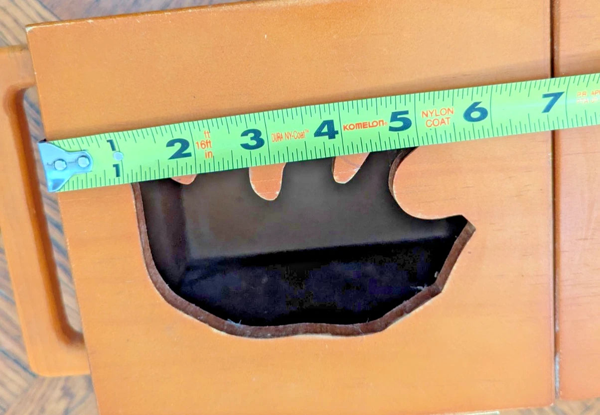 VTG Wooden Tissue Box Bear Forest Scene Rustic Cabin Decor | eBay