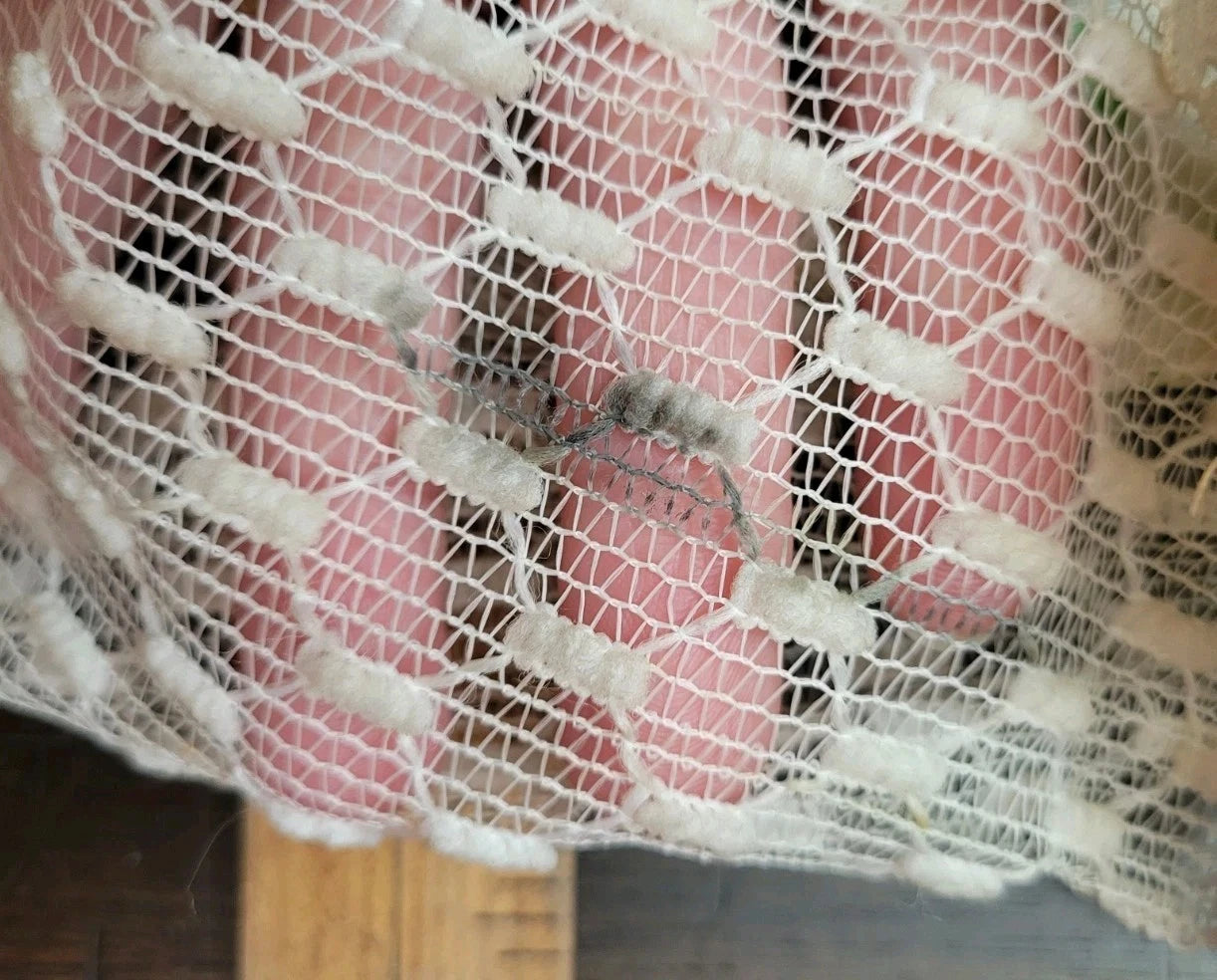 Vintage Cream Floral Crocheted Tissue Box Cover with Lace Trim | eBay