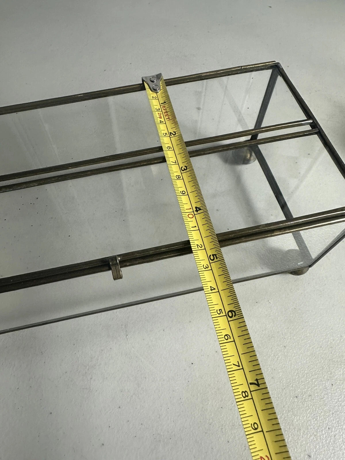 Vintage Old Brass & Glass Tissue Box, Rare | eBay