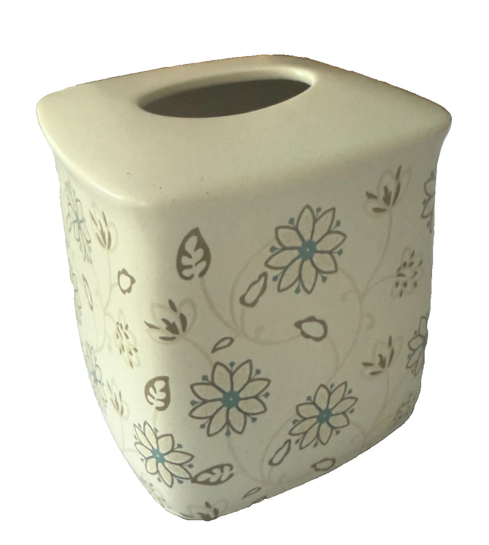 JLA Isabel Floral Ceramic Boutique Tissue Kleenex Box | eBay
