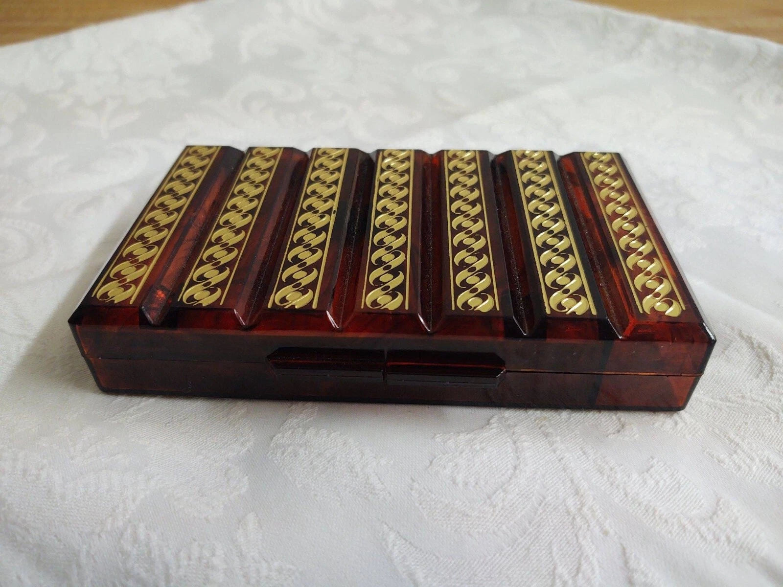 Vtg. J.S.N.Y. plastic mirrored tissue box. | eBay