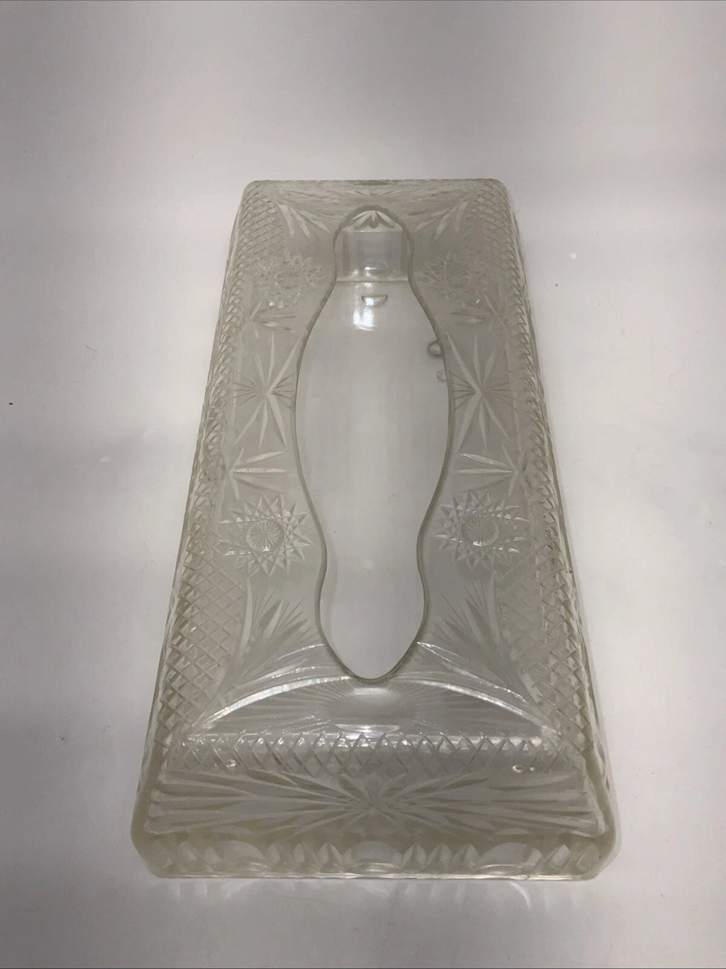 Vintage 1960s MCM Tissue Box Cover Holder Starburst Acrylic Clear Plastic | eBay