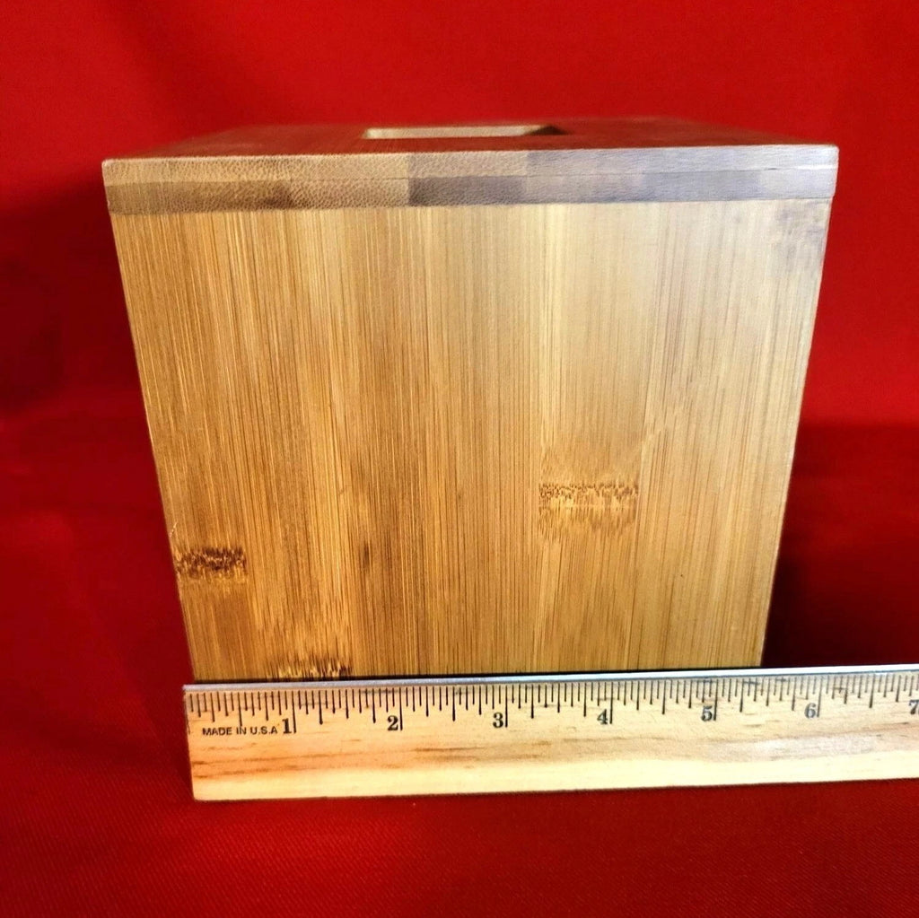 Wooden Bamboo Barrel Tissue Box Holder | eBay