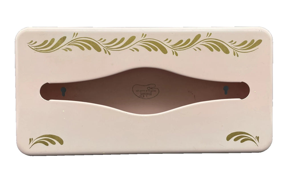Vintage Ransburg 1950s MCM Hand Painted Pink and Gold Swirl Metal Tissue Box | eBay