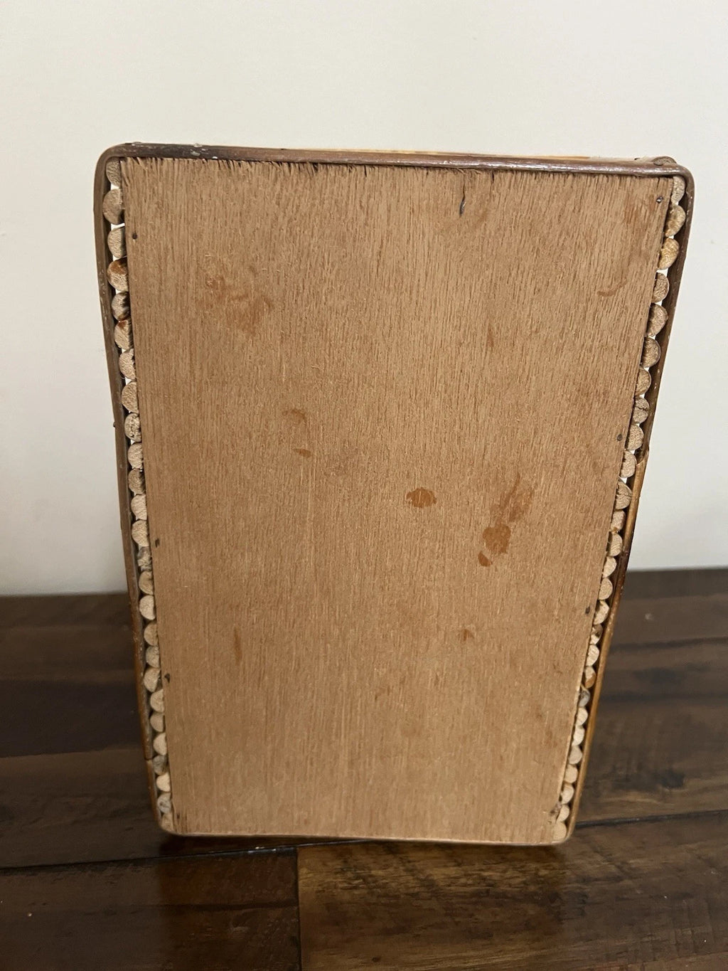 Vintage MCM Bamboo Wood Tissue Box Holder Sturdy Solid Piece | eBay