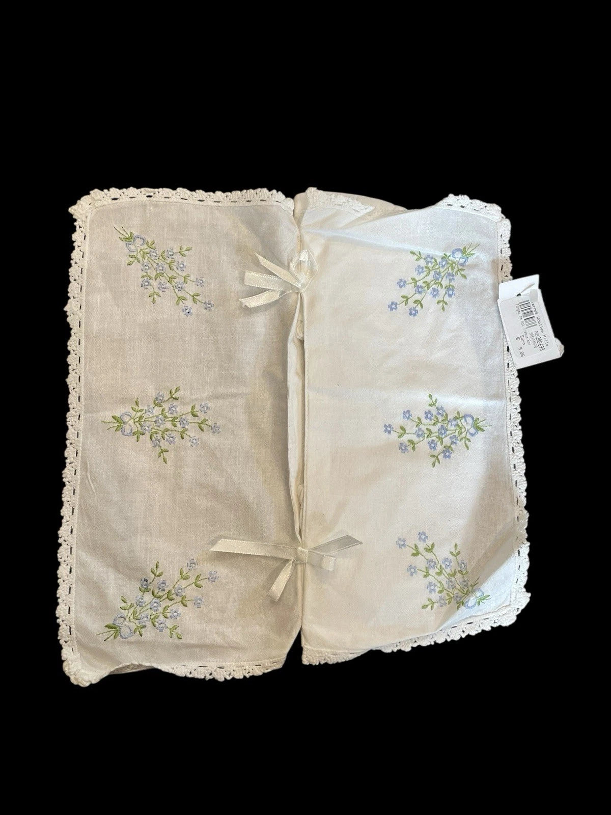 New Blarney Wollen Mills Cotton Embroidered Tissue Box Covers Floral | eBay