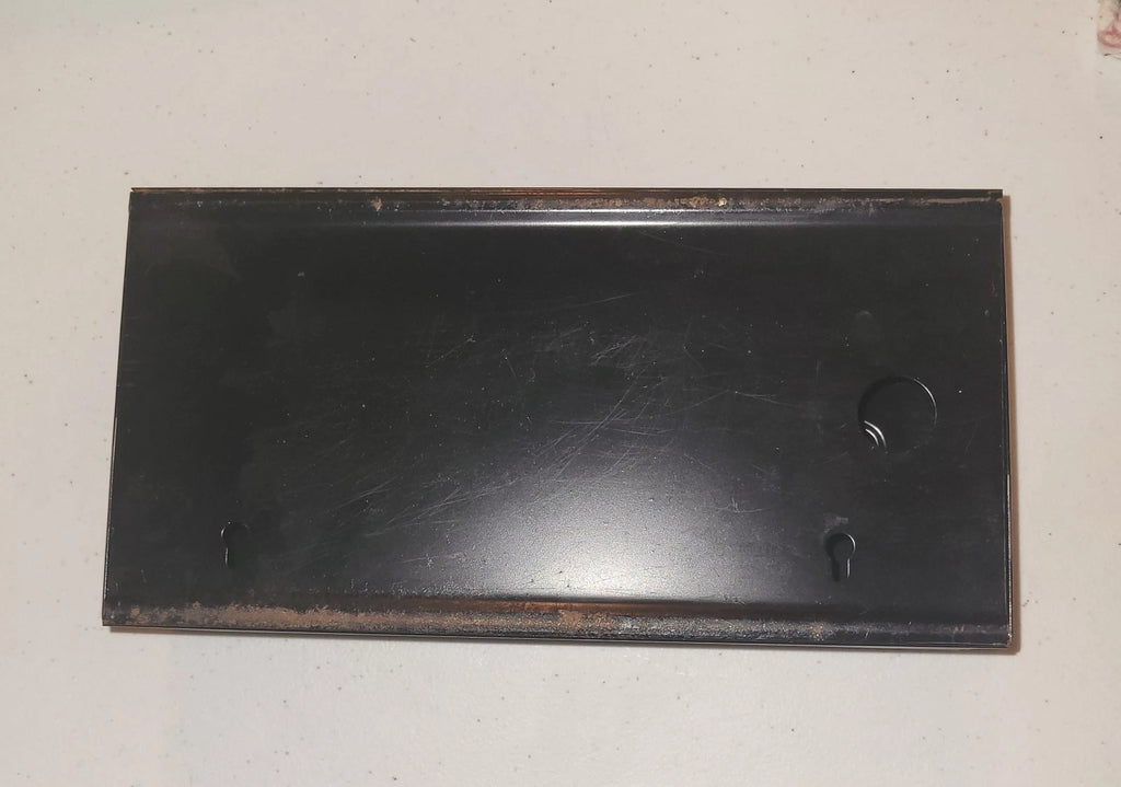 Vintage Metal Tissue Box Holder Black With Toile Flowers Hand Painted | eBay