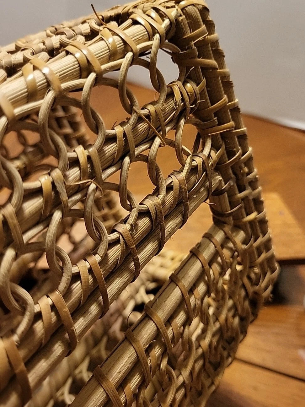 Vintage Wicker Tissue Box Cover Holder Woven Rattan Boho | eBay
