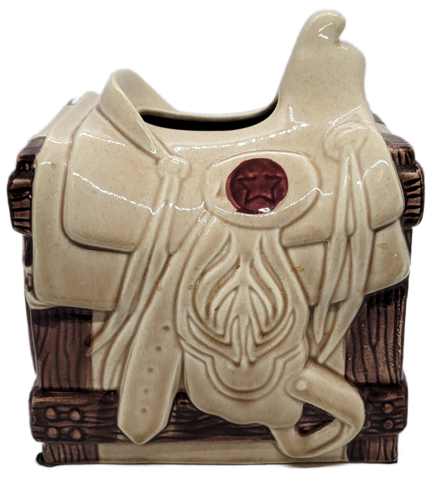 Vohann Western Wagon Wheel Cowboy Horse Saddle Tissue Box Cover | eBay