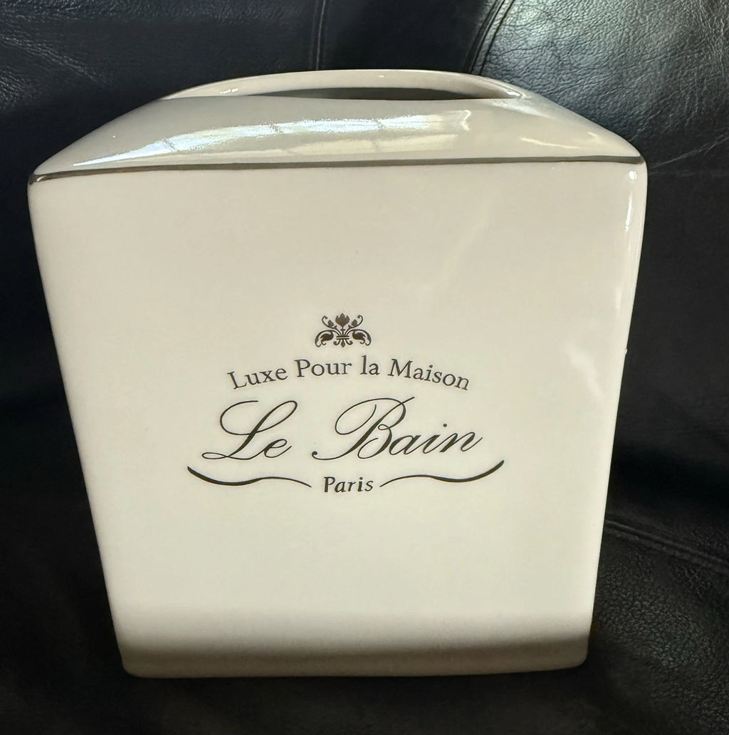 White Porcelain KASSATEX Le Bain Tissue Box Holder NWOB | eBay