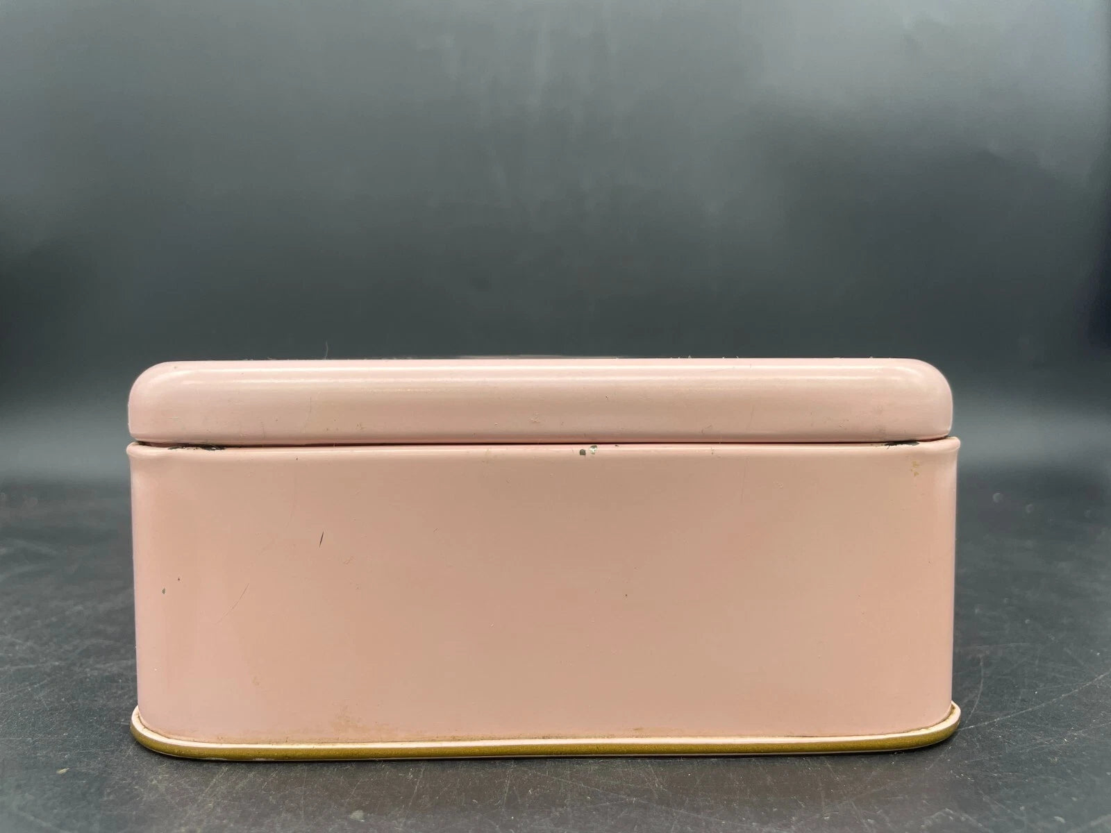 Vintage Ransburg 1950s MCM Hand Painted Pink and Gold Swirl Metal Tissue Box | eBay