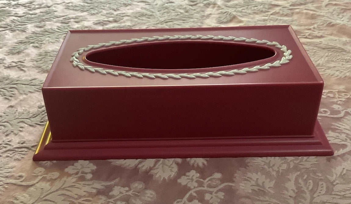 Vintage Pink White Plastic Tissue Box Cover Retro Decor Fesco USA EUC | eBay