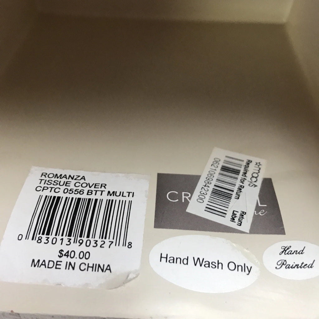 Vintage Croscill Romanza Tissue Cover, Soap Dish,Tinker Box Set | eBay