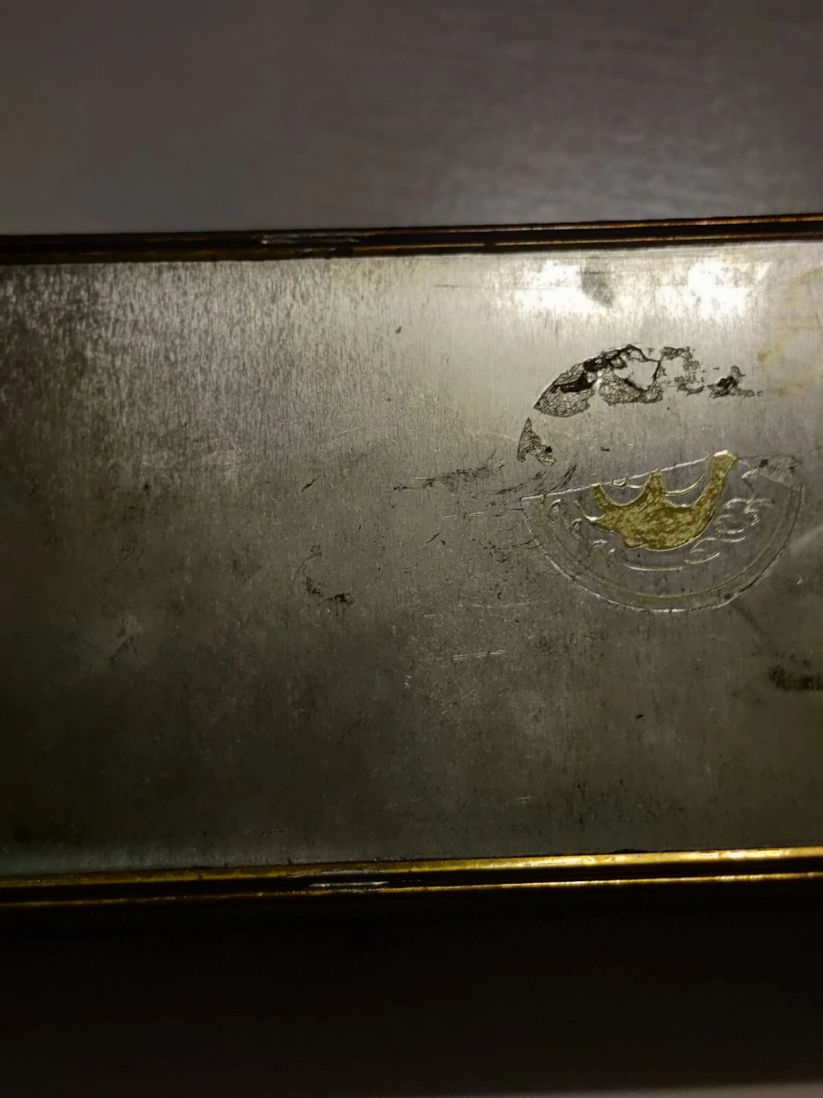 Vintage Silver Colored Metal Mirrored Inside Tissue Box | eBay