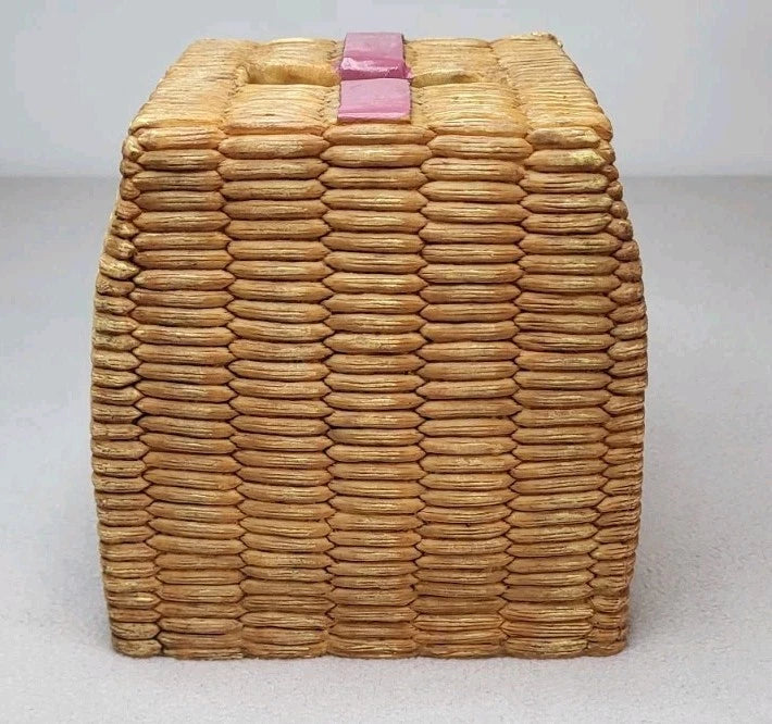 Vintage Fishing Ceramic Basket Kleenex Box Cover | eBay