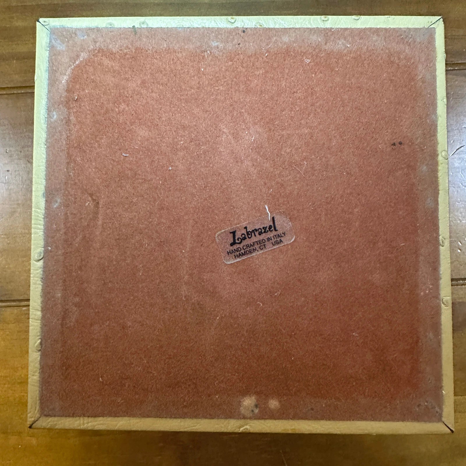 Vintage Labrazel Tissue Box Cover Textured Tan Leather | eBay