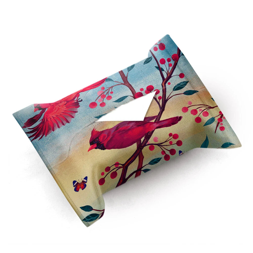Cotton Linen Tissue Napkin Box Bag Paper Holder Pouch Cover for Home Office Car | eBay