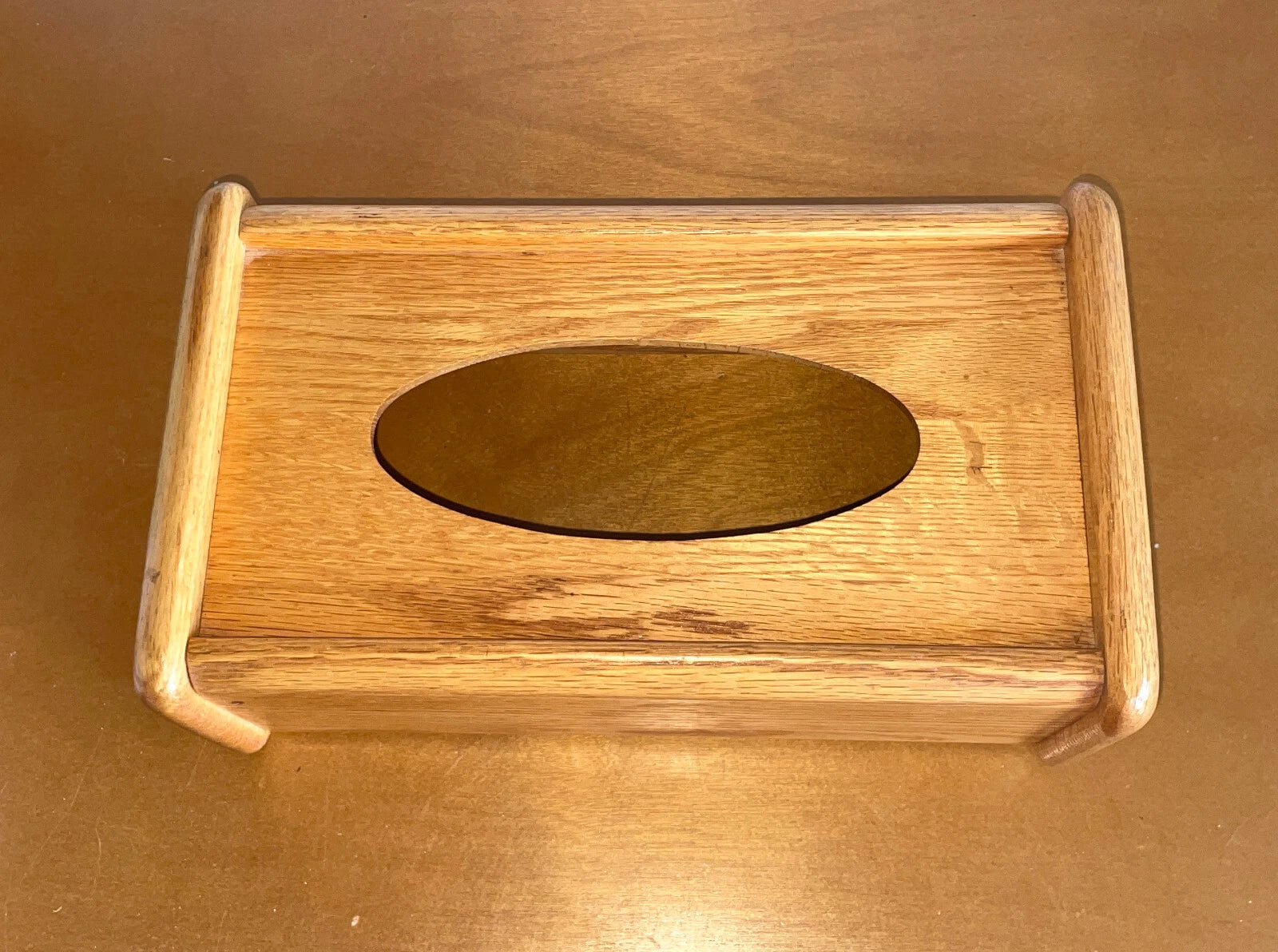 Vtg MCM Solid Oak Wood Tissue Box Cover Holder Natural Grain by Cornwall Inds | eBay