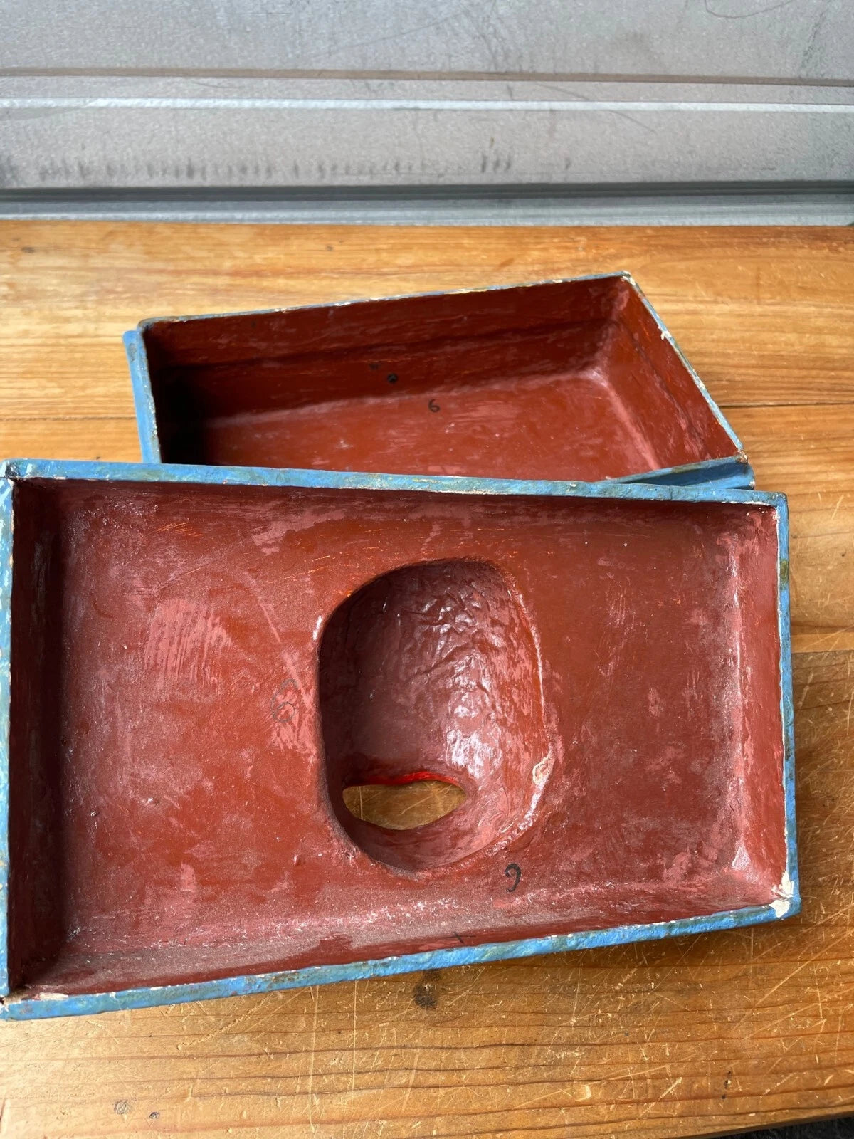 Vintage India Paper Mache Art Mask Hand Painted Handmade Tissue Box | eBay