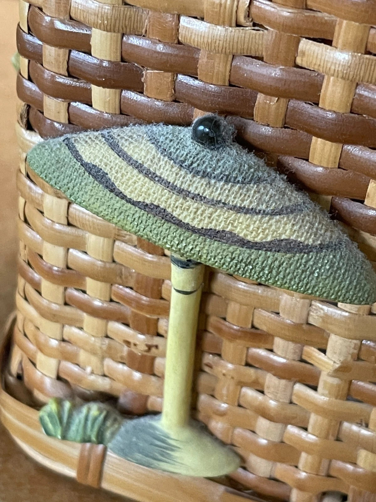 Wicker/Rattan Tropical Decor, Tissue Box /Box, Palm Tree & Hammock, Boho | eBay