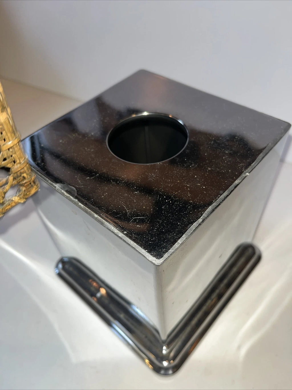 Tissue Holder Box Wicker Bamboo Rattan Cover Woven Square Natural Boho | eBay