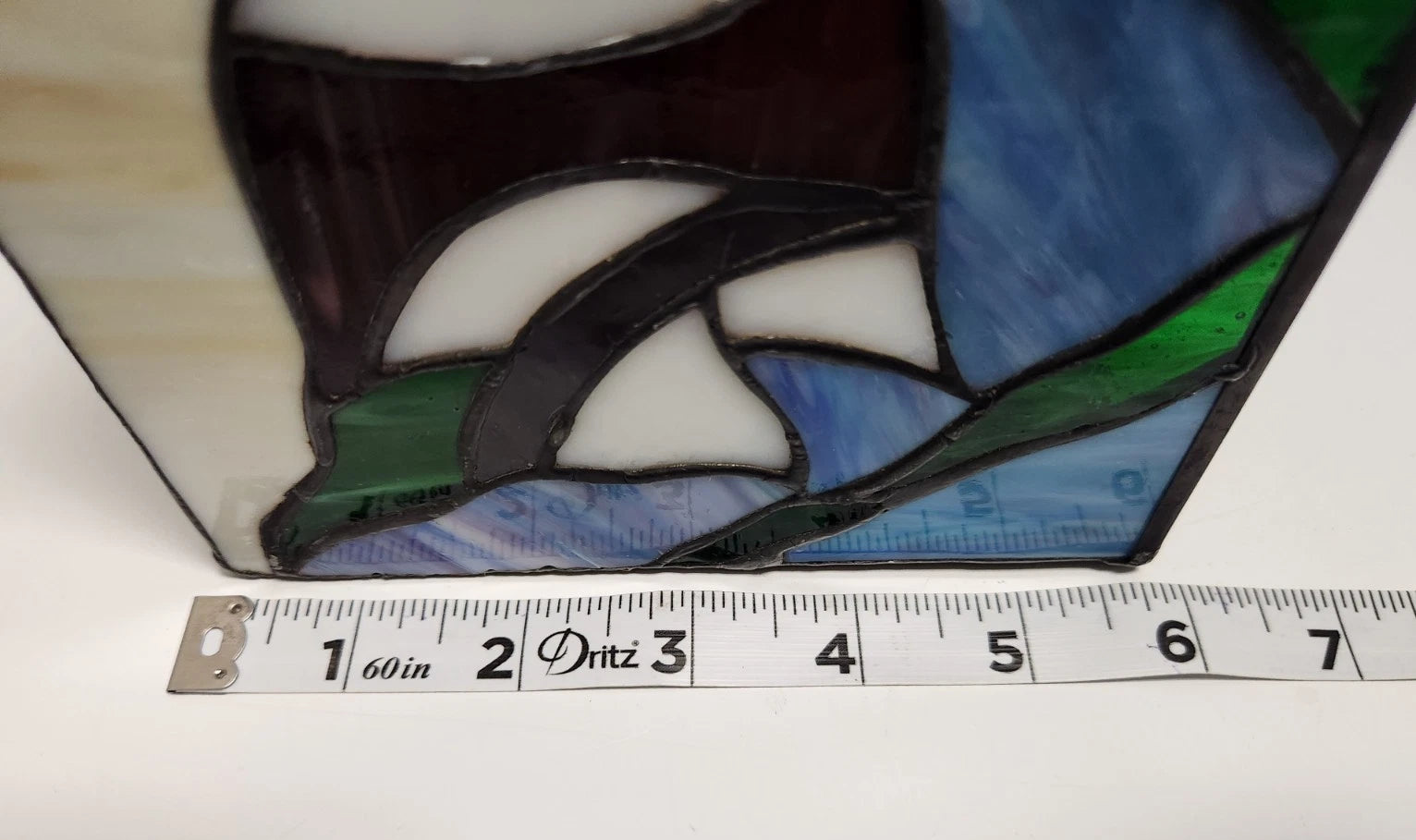Acrylic Faux Stained Glass Tropical Fish Seashell Beach House Condo Tissue Box | eBay