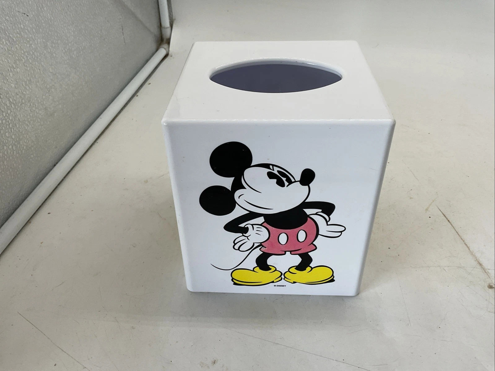 Vintage Walt Disney Mickey Mouse Tissue Box Cover Holder Square Plastic 6x5x5” | eBay