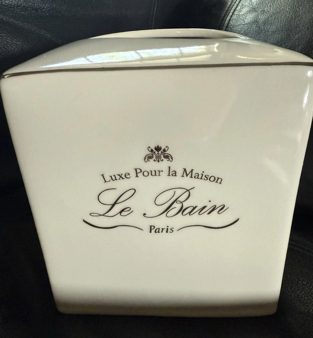 White Porcelain KASSATEX Le Bain Tissue Box Holder NWOB | eBay