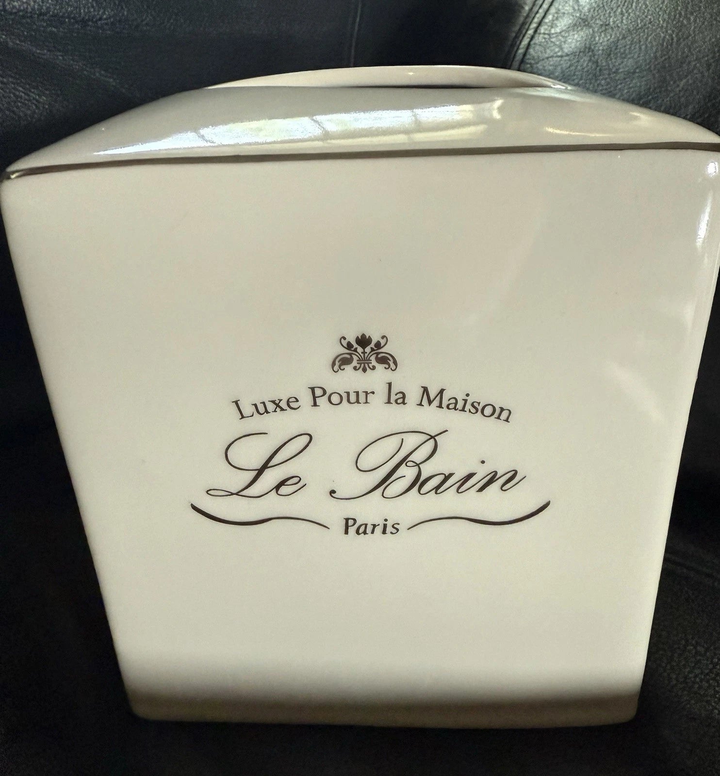White Porcelain KASSATEX Le Bain Tissue Box Holder NWOB | eBay
