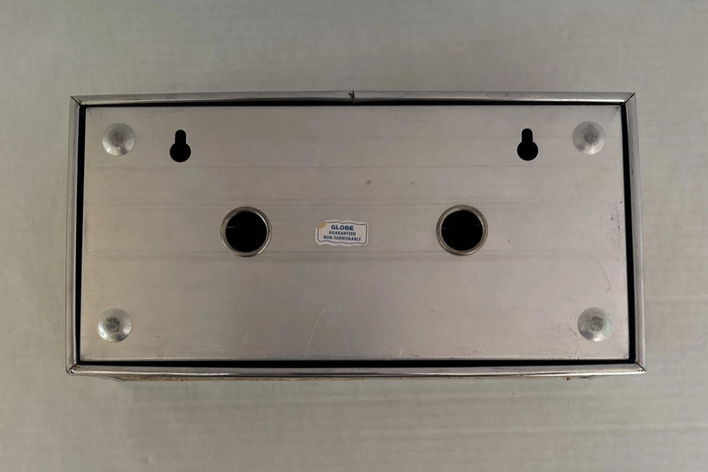 Vintage Wicker Rattan Chrome Tissue Box Cover Wall Holder - Tropical Coastal | eBay