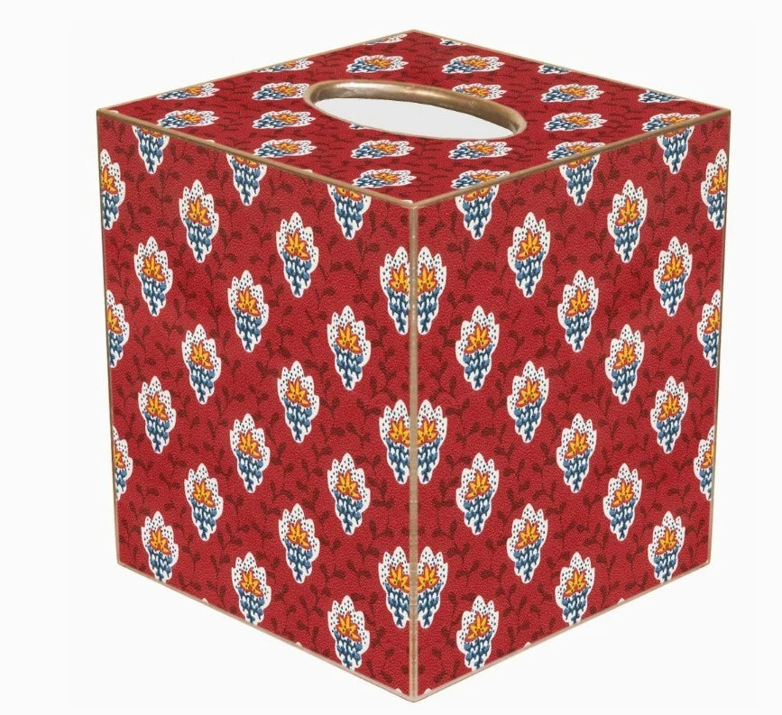 MARYE-KELLEY, 'AVIGNON' FRENCH PROVENCIAL, RED, 5" CUBED TISSUE BOX COVER, NEW | eBay