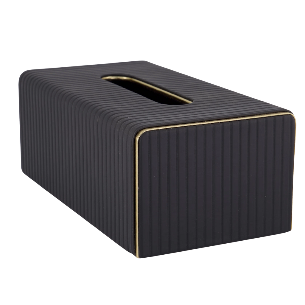 Mornington Black Leatherette Tissue Box Cover Rectangle| Bnb Supplies | eBay