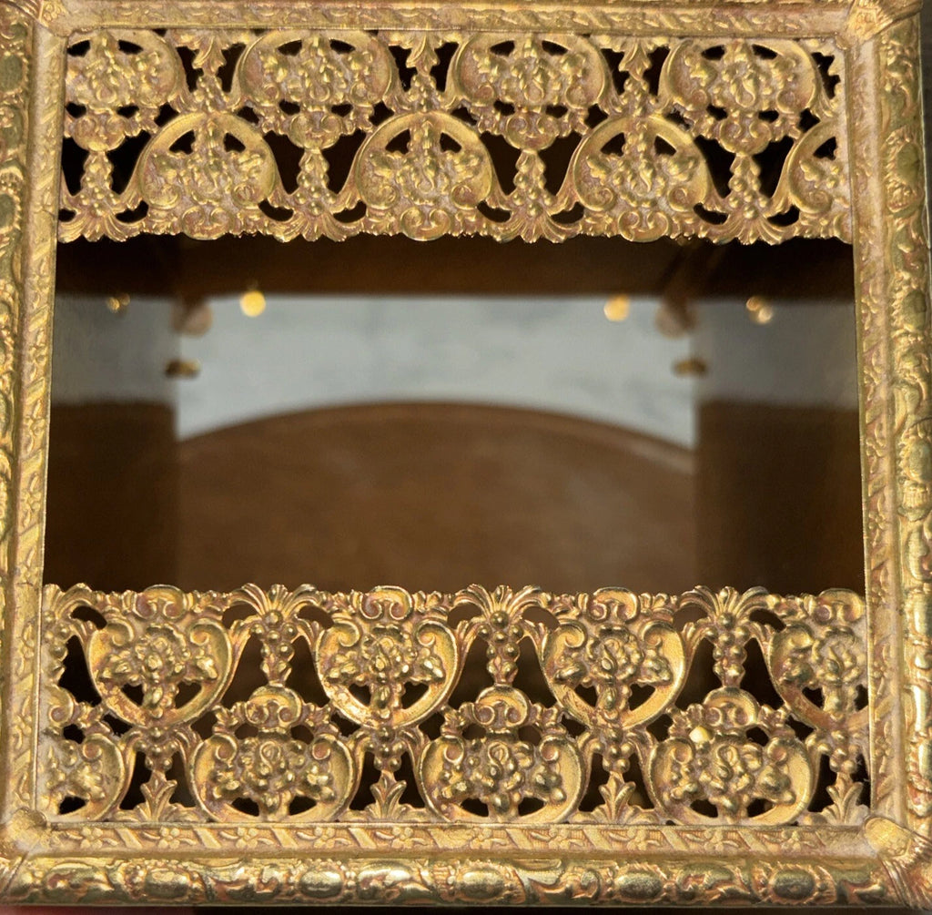 1950’S GOLDTONE HOLLYWOOD REGENCY ROSE WREATH TISSUE BOX COVER | eBay
