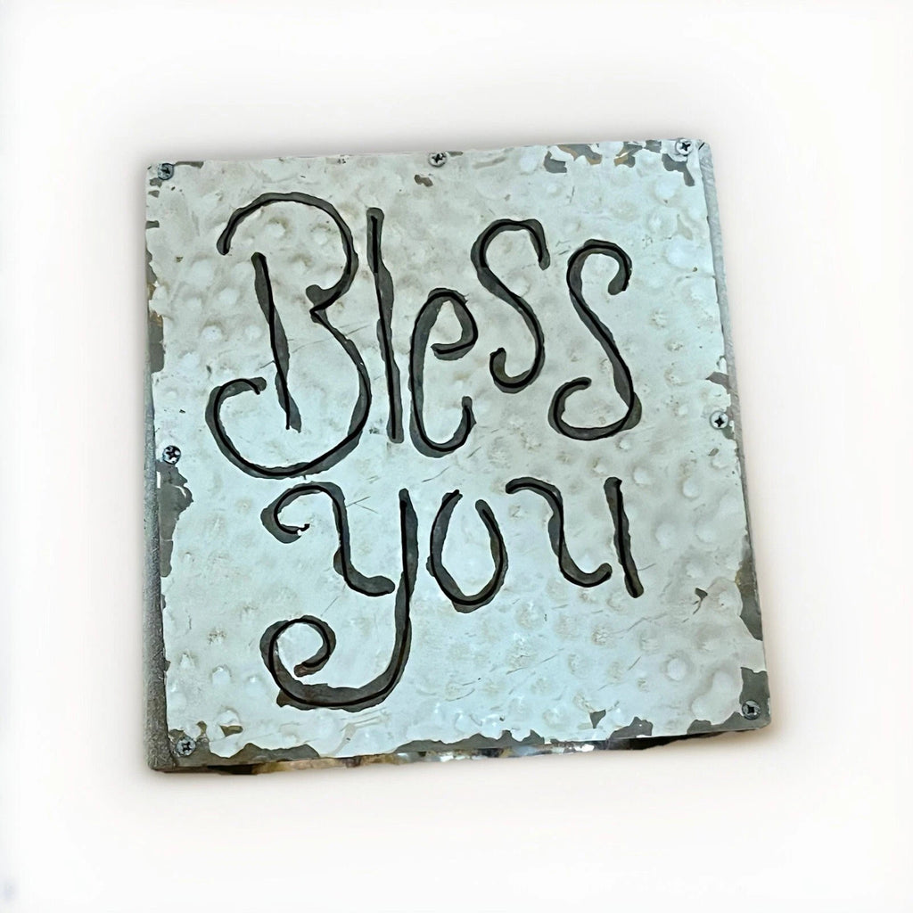 Vintage Wood Metal Bless You Tissue Box Cube Signed Kathleen Wedemeyer 6 X 6” | eBay