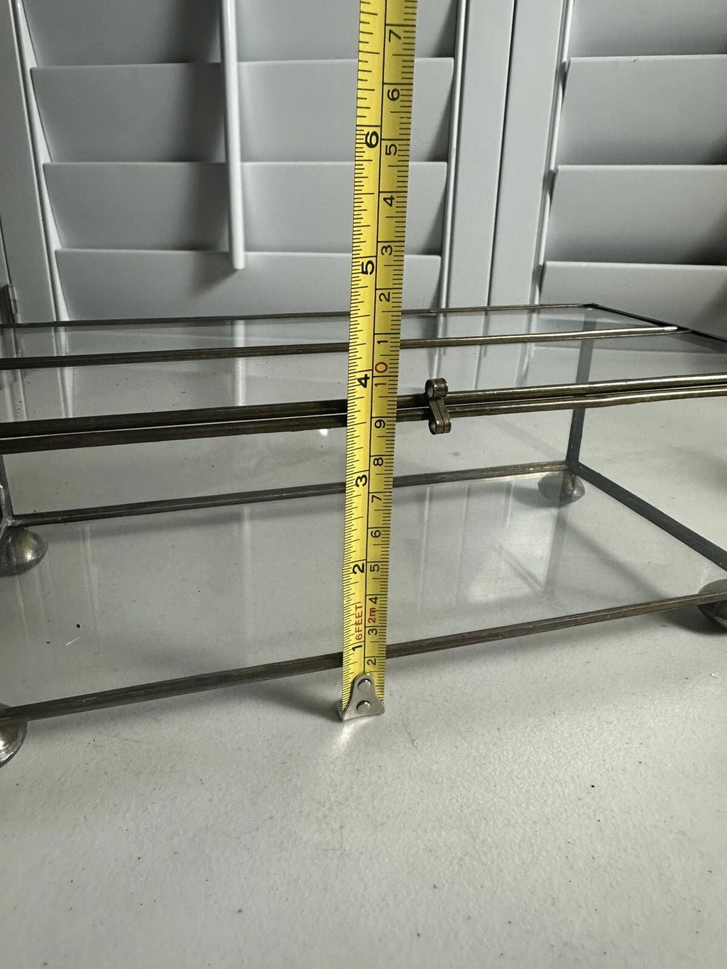 Vintage Old Brass & Glass Tissue Box, Rare | eBay