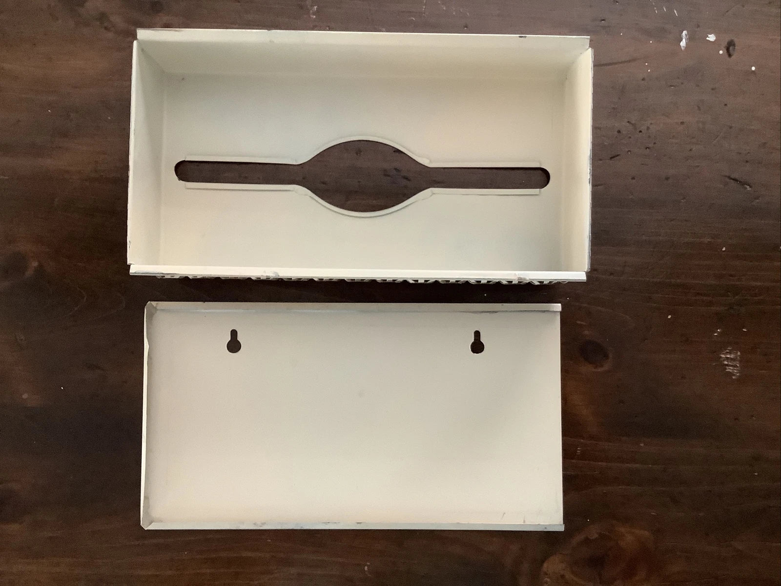 Vintage SHABBY Chic Metal TISSUE Box Holder Cover Hand Painted Flower | eBay