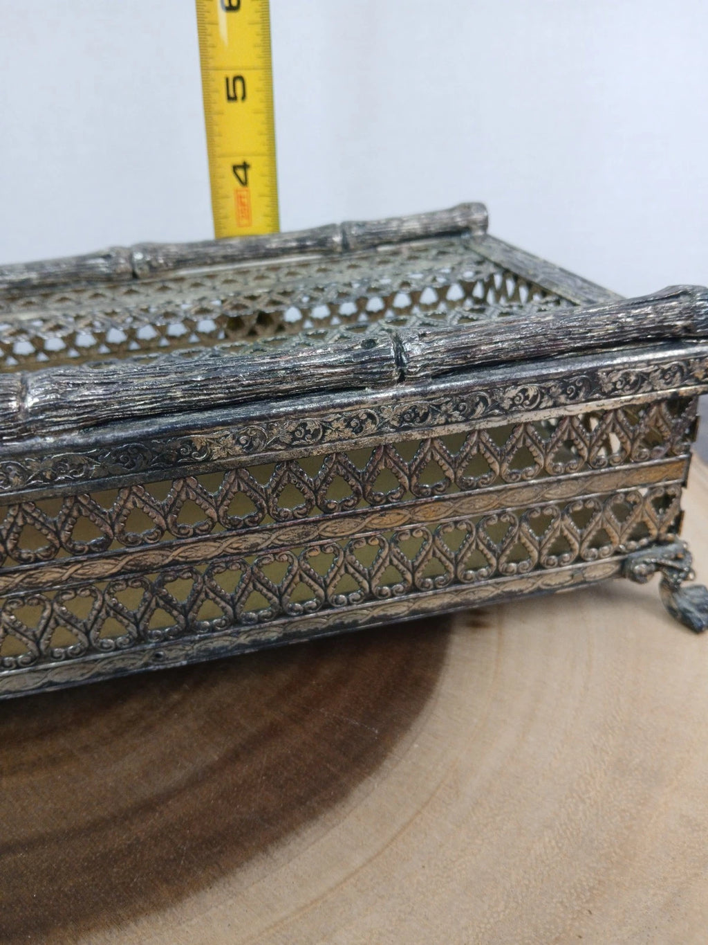 Vintage Gold Tone Tissue Box w/Claw Feet (2 pc.) "READ" | eBay