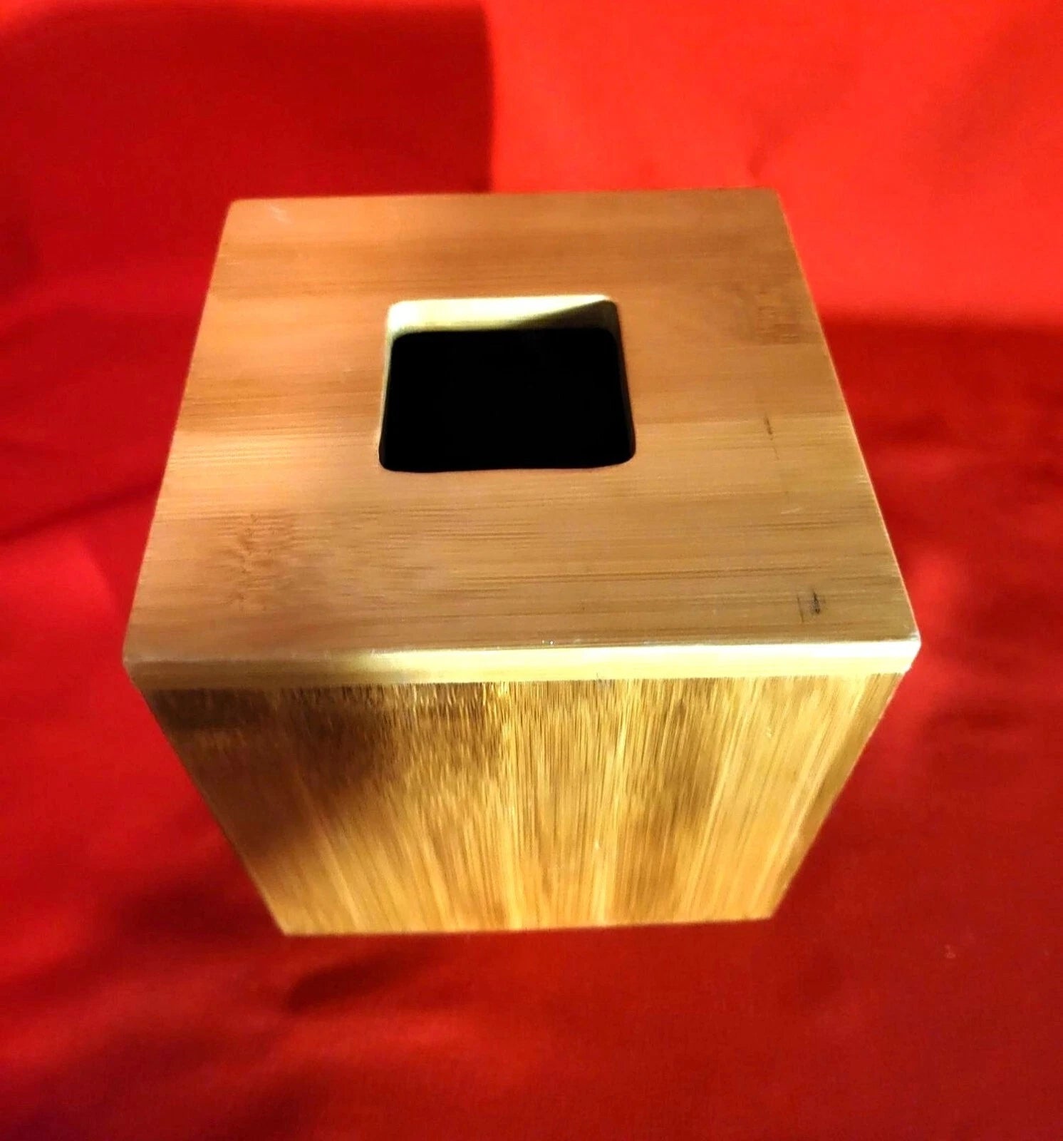 Wooden Bamboo Barrel Tissue Box Holder | eBay