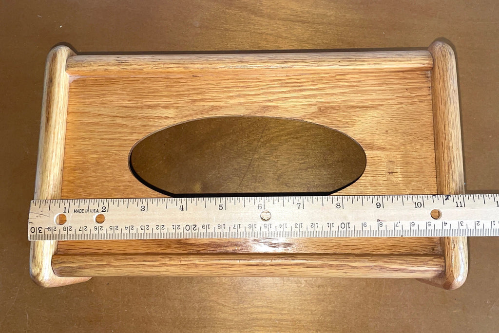Vtg MCM Solid Oak Wood Tissue Box Cover Holder Natural Grain by Cornwall Inds | eBay