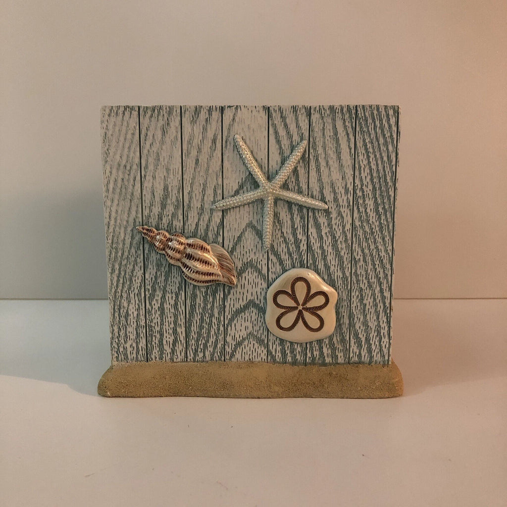 Tissue Dispenser Seaside Harbor Seashells Ta-Da Innovations 6”x6”x6” New | eBay