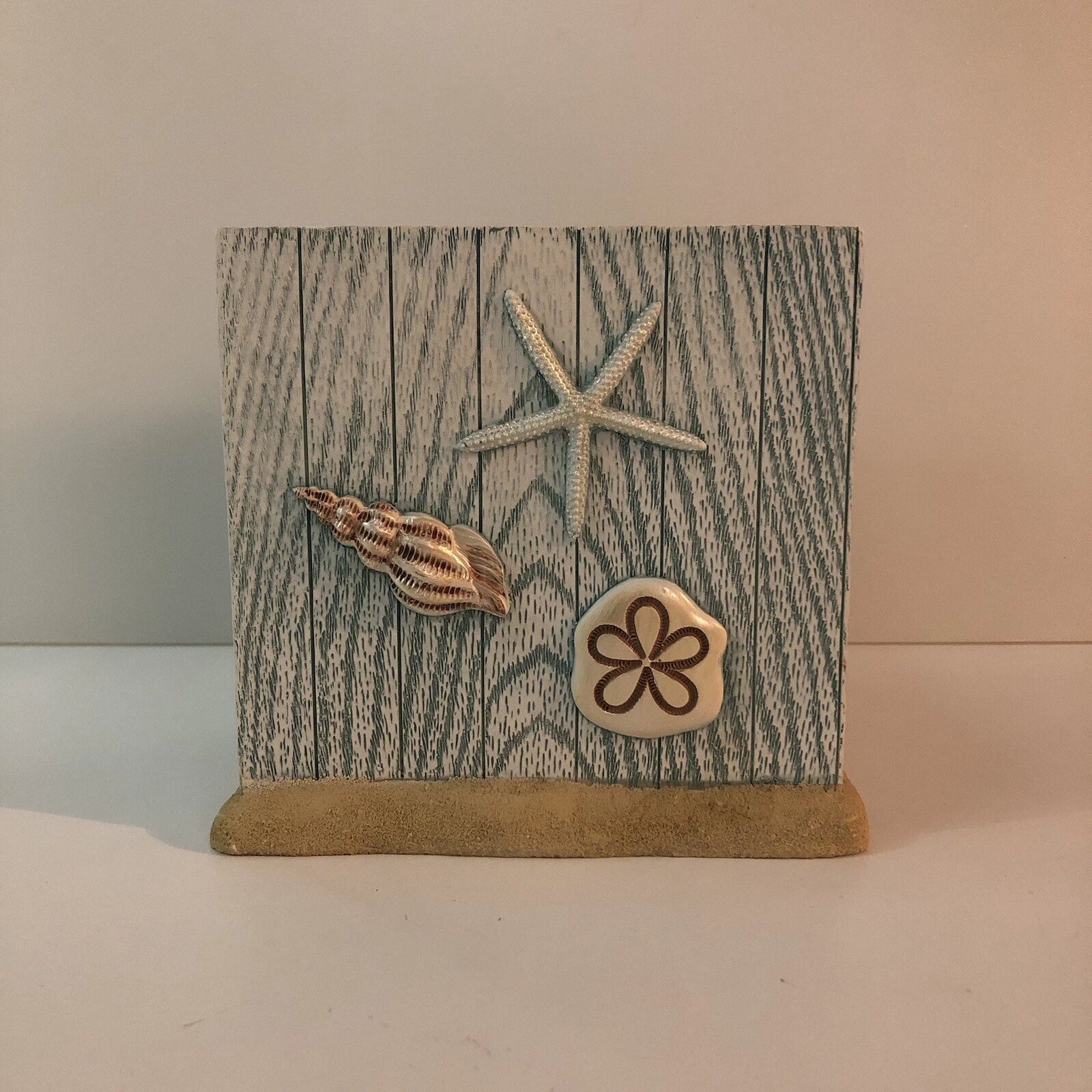 Tissue Dispenser Seaside Harbor Seashells Ta-Da Innovations 6”x6”x6” New | eBay