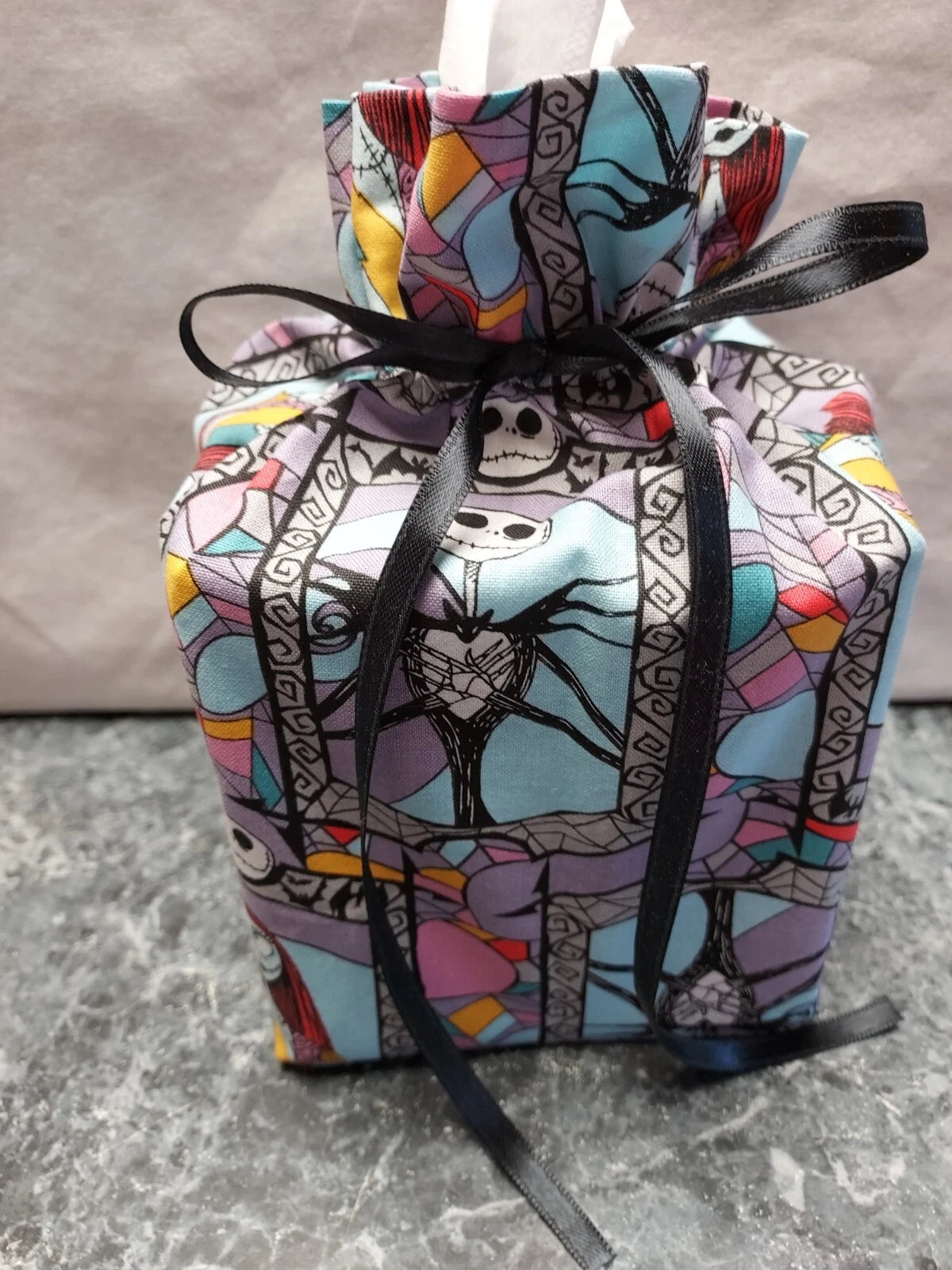 Nightmare Before Christmas cotton Fabric handmade square Tissue Box Cover | eBay