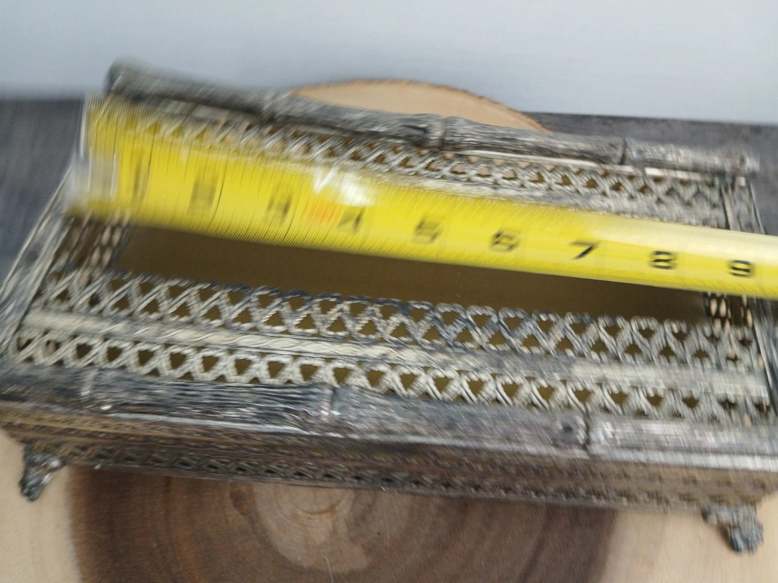 Vintage Gold Tone Tissue Box w/Claw Feet (2 pc.) "READ" | eBay