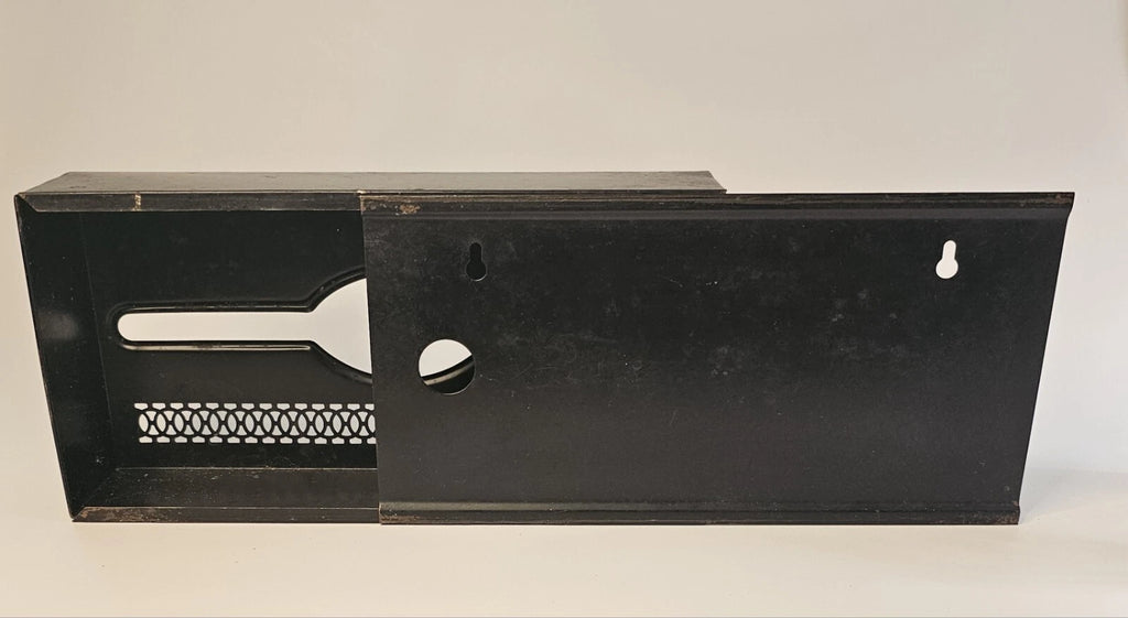 Vintage Black Toleware Metal Tissue Box Holder Shabby Chic Rectangular Hanging | eBay